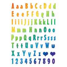 Rainbow Letter Temporary Tattoos 5 in x 7 in