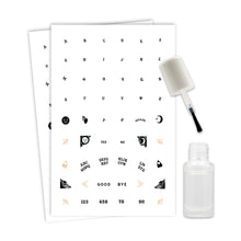 Ouija Nail Temporary Tattoos with Polish 100+ Tattoos Assortment