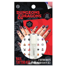 Dungeons & Dragons Nail Temporary Tattoos with Polish 100+ Tattoos Assortment