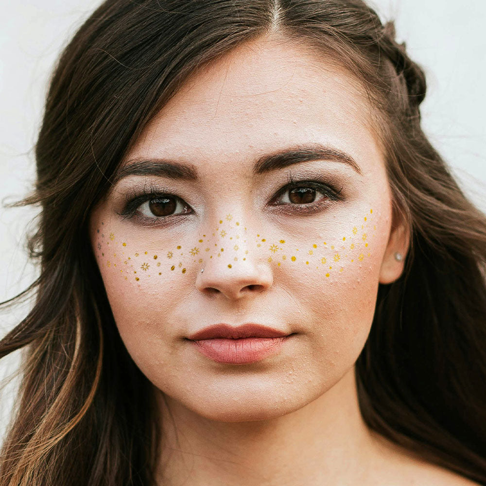 Night and Day  Freckle Temporary Tattoos Party Pack 6 Tattoos Assortment