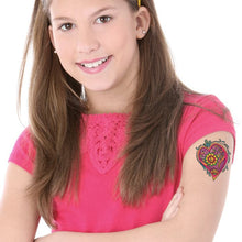 Hippie Heart Temporary Tattoo 3.5 in x 2.5 in