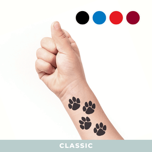Paw Prints Set Temporary Tattoo