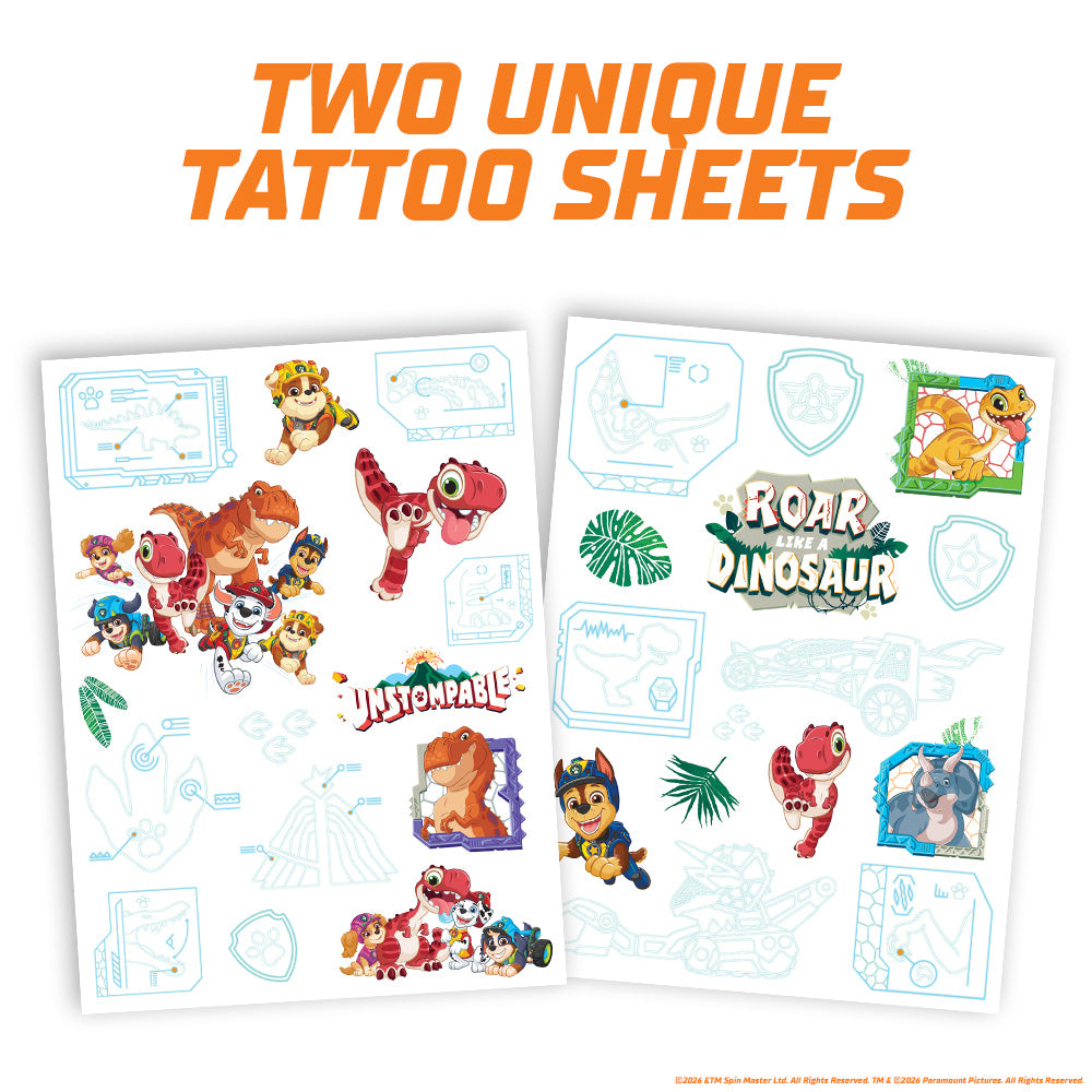 Paw Patrol Dino Glow-in-the-dark Tattoos