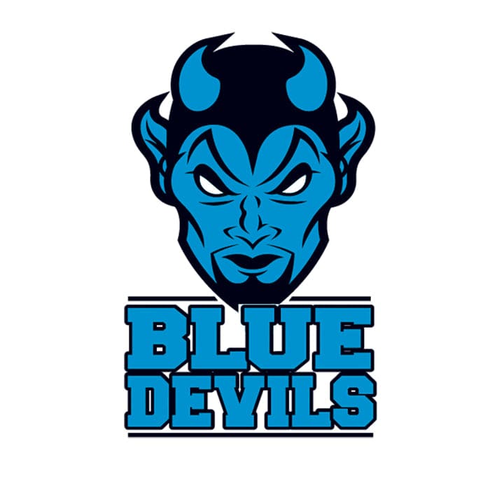 Blue Devils Temporary Tattoo 2 in x 2 in