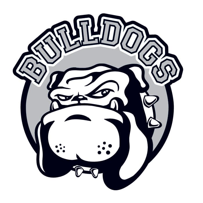 Bulldogs Temporary Tattoo 2 in x 2 in