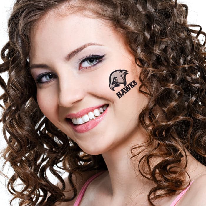 Hawks Temporary Tattoo 2 in x 2 in