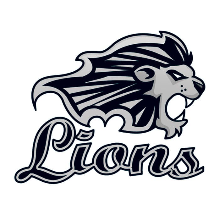 Lions Temporary Tattoo 2 in x 2 in