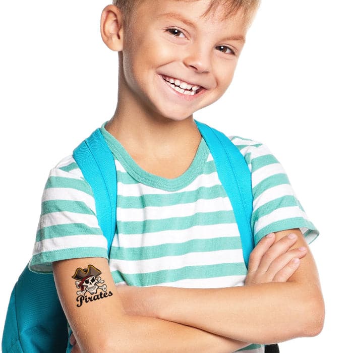 Pirates Temporary Tattoo 2 in x 2 in