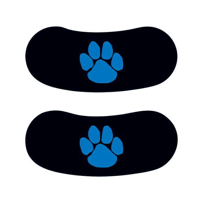 Blue Paw Eyeblack Temporary Tattoo 2 in x 2 in