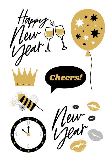 New Years Eve Temporary Tattoos