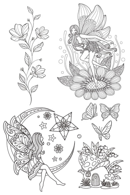 Fairy Tattoo Sheet 4 in x 6 in