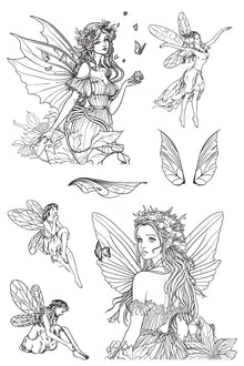 Fairy Friends Tattoo Sheet 4 in x 6 in