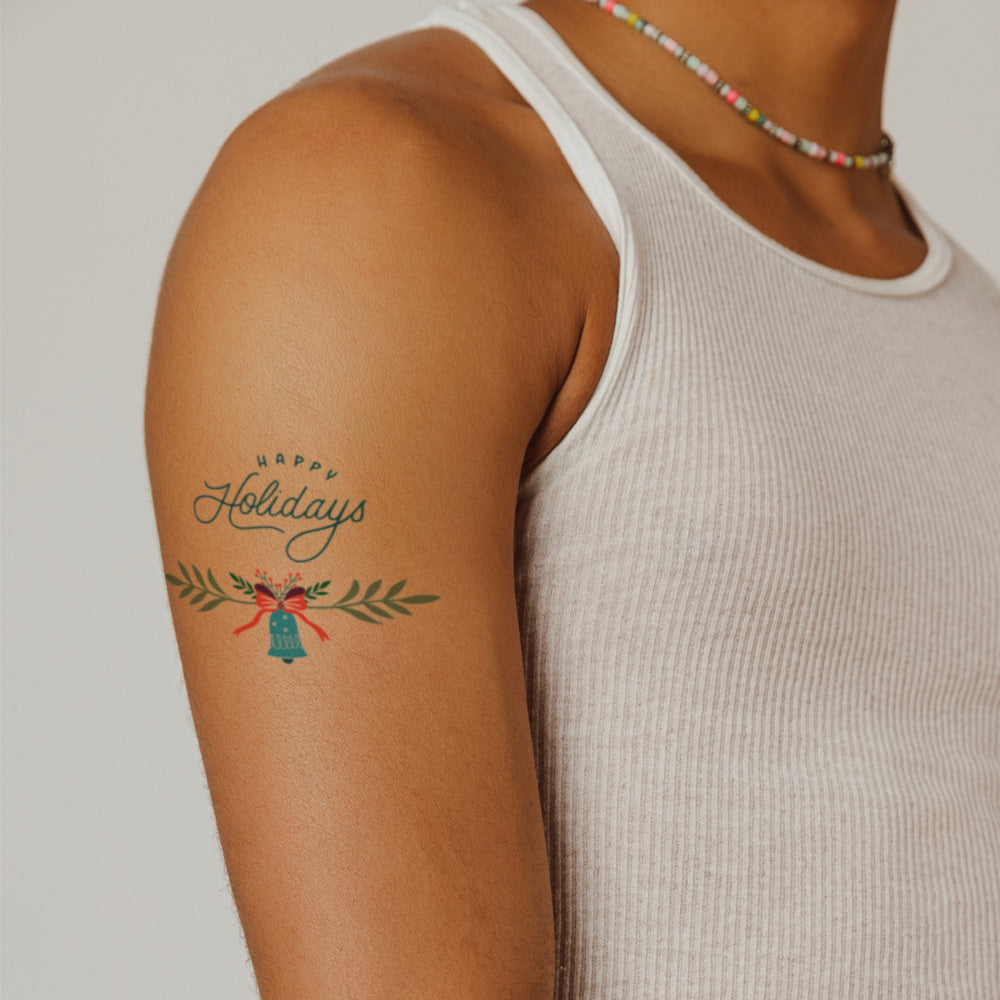 Elf on the Shelve Christmas Tattoos 4 in x 6 in