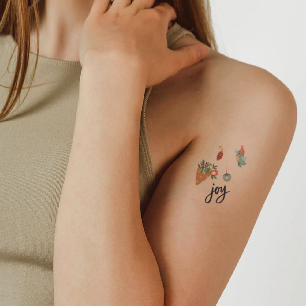 Elf on the Shelve Christmas Tattoos 4 in x 6 in