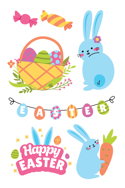 Easter Tattoos 4 in x 6 in