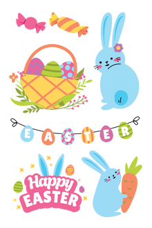 Easter Tattoos 4 in x 6 in
