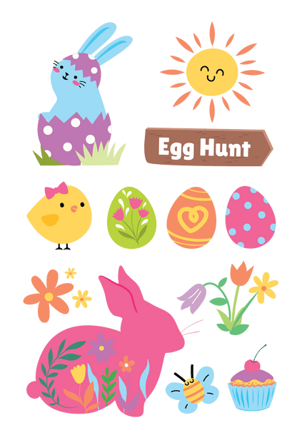 Easter Egg Tattoos 4 in x 6 in