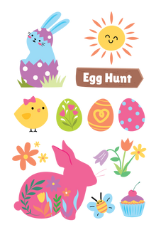 Easter Egg Tattoos 4 in x 6 in
