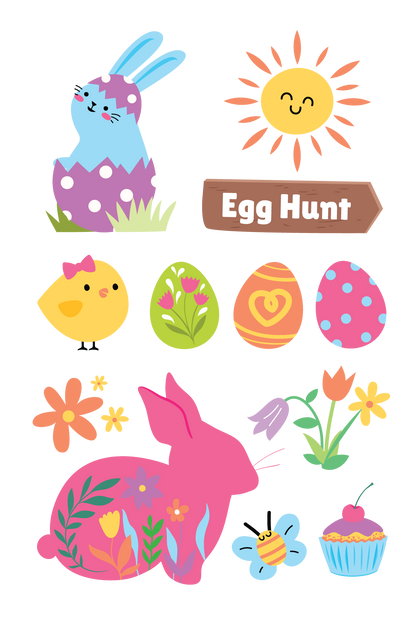 Easter Egg Tattoos 4 in x 6 in