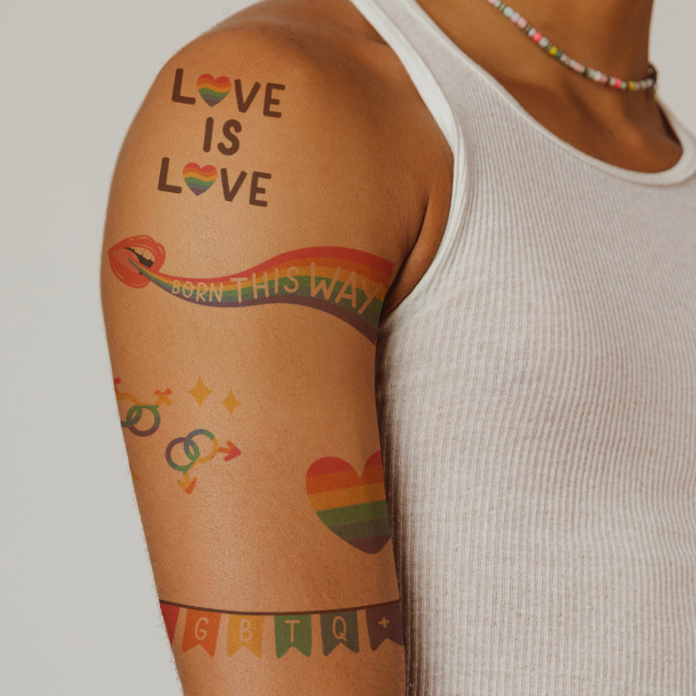 Pride Tattoos 4 in x 6 in