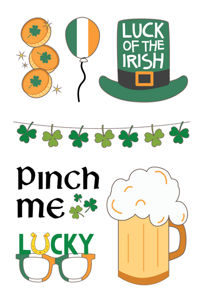 St Patrick's Day Tattoos 4 in x 6 in