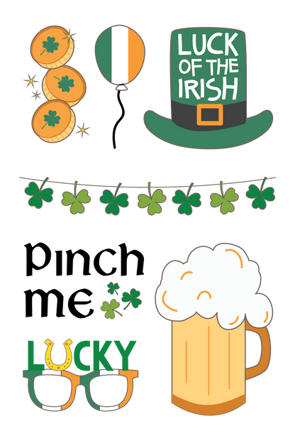 St Patrick's Day Tattoos 4 in x 6 in