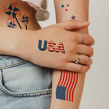4th of July Tattoos 4 in x 6 in
