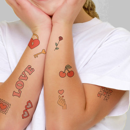 Valentine's Day Tattoos 4 in x 6 in