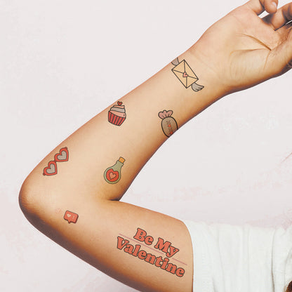 Valentine's Day Tattoos 4 in x 6 in
