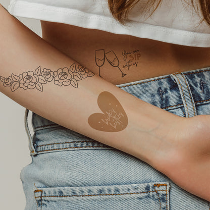 Bachelorette Party Tattoos 4 in x 6 in
