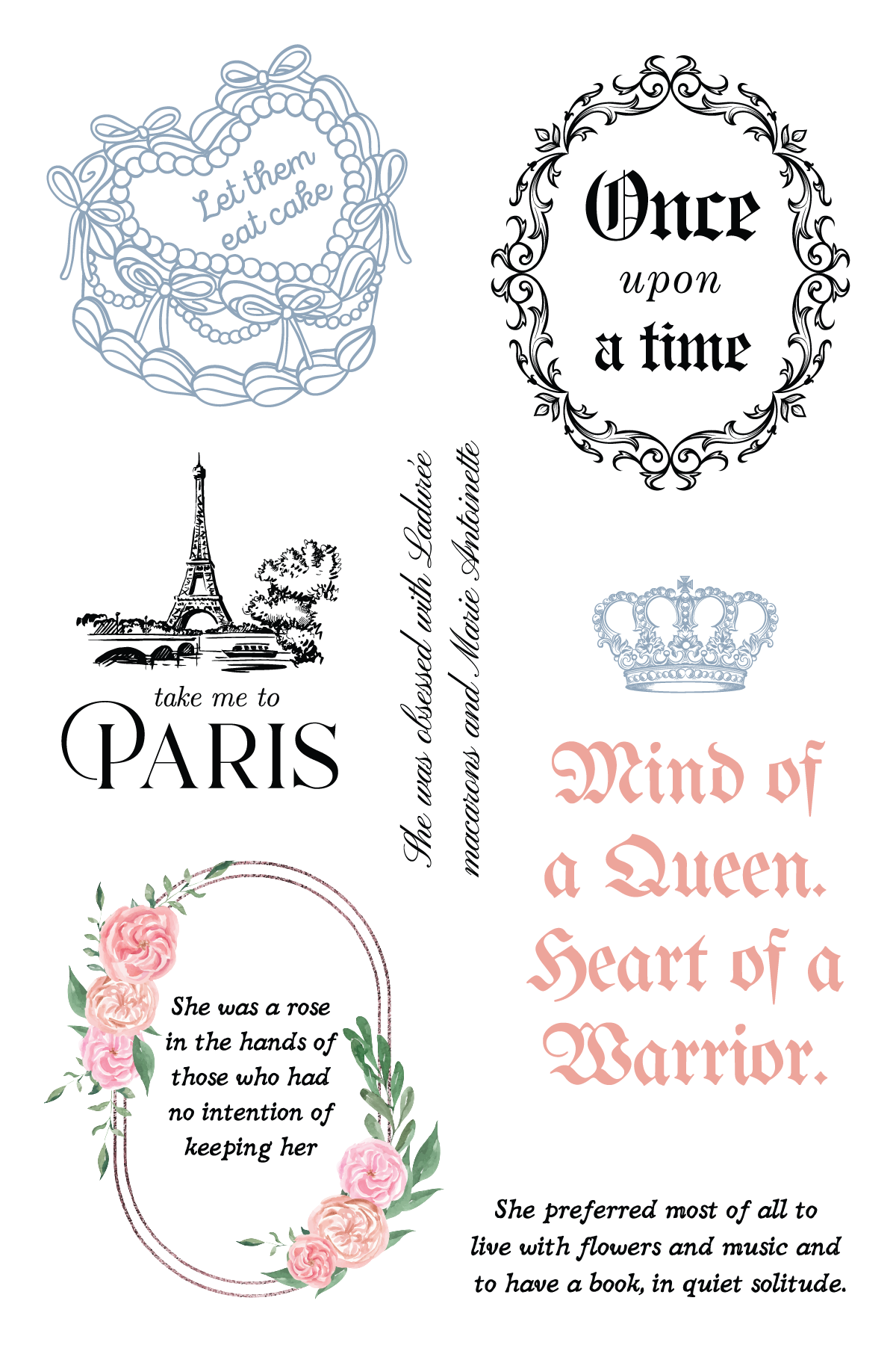 Rococo Quotes 4 in x 6 in