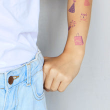 Purple Birthday Tattoos 4 in x 6 in