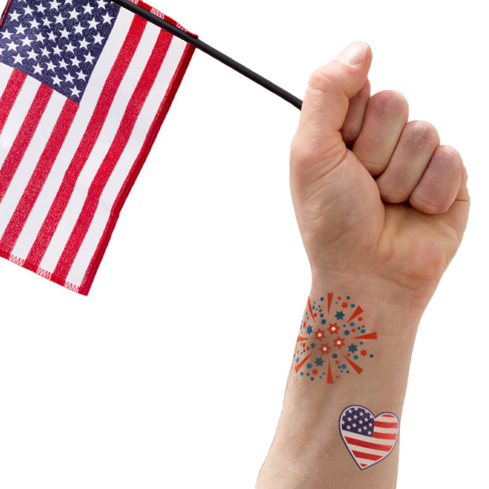 Red, White and Blue Americana Scented Tattoos 30CT Assortment