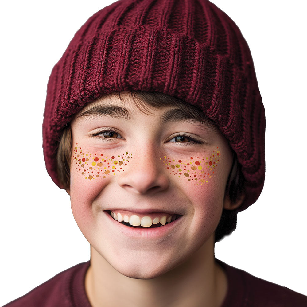 Thanksgiving Freckle Temporary Tattoos Party Pack 8 Tattoos Assortment