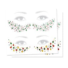 Christmas Freckle Temporary Tattoos Christmas Tree Party Pack 8 Tattoos Assortment