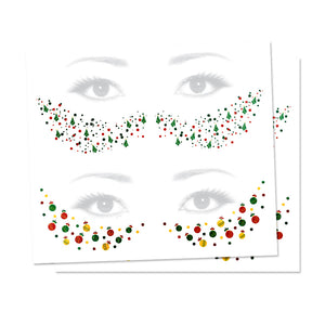 Christmas Freckle Temporary Tattoos Christmas Tree Party Pack 8 Tattoos