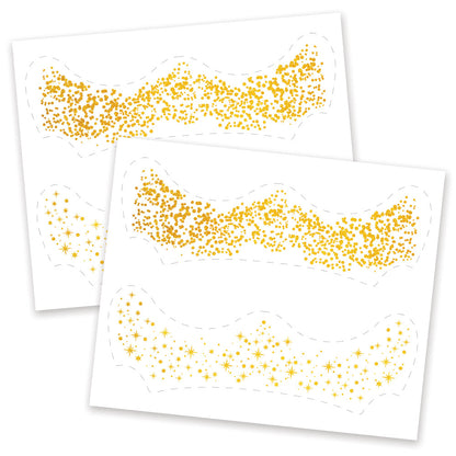 Golden Glam Freckle Temporary Tattoos Party Pack 6 Tattoos Assortment