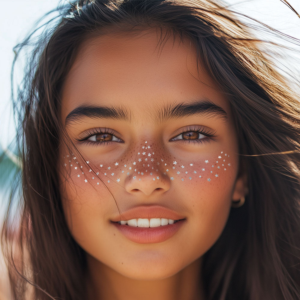 Night and Day  Freckle Temporary Tattoos Party Pack 6 Tattoos Assortment