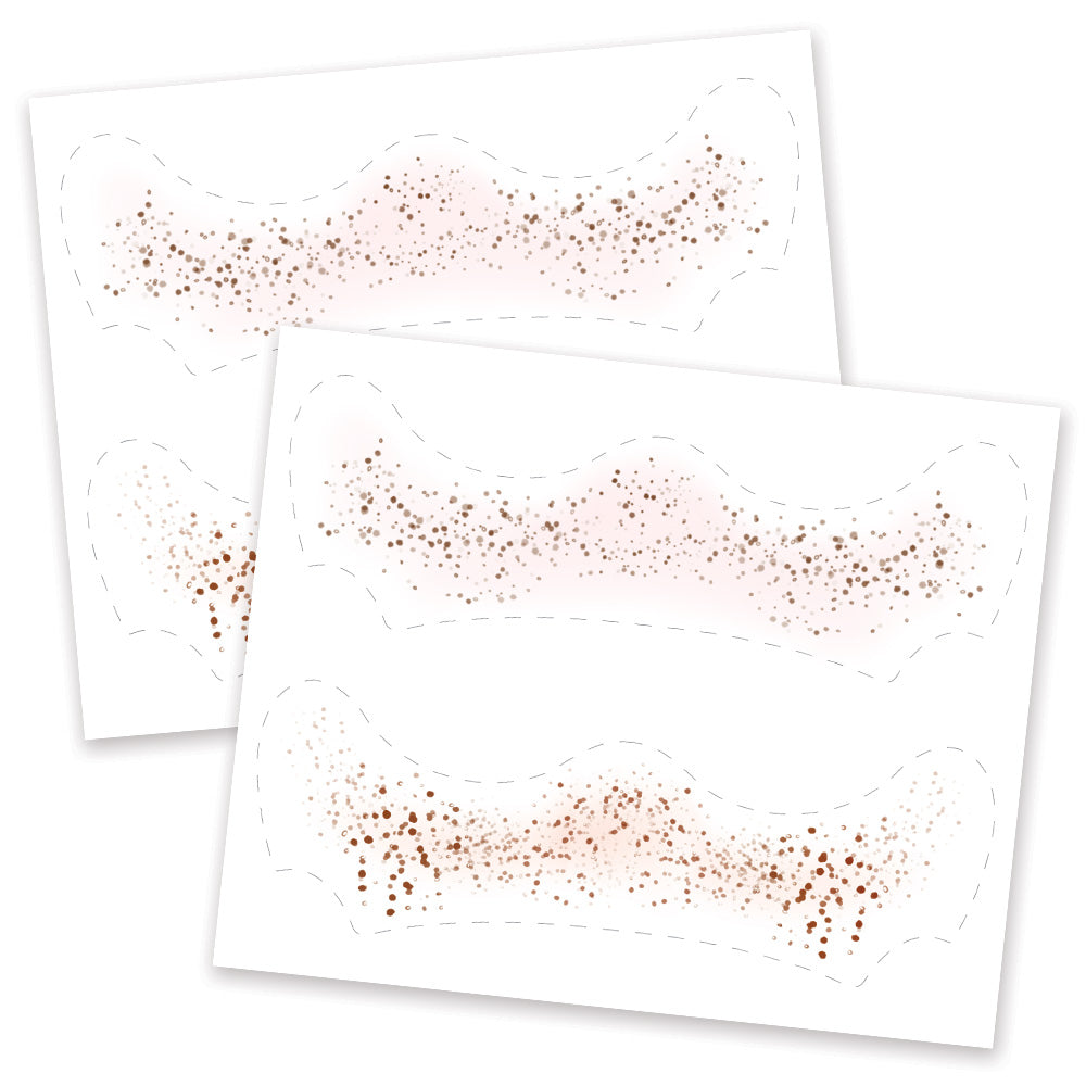 Natural Vibes Freckle Temporary Tattoos  Party Pack 6 Tattoos Assortment