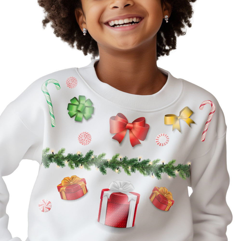 Ugly Sweater Tattees Classic Christmas 50 Pcs Assortment