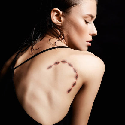 Shark bite temporary tattoo