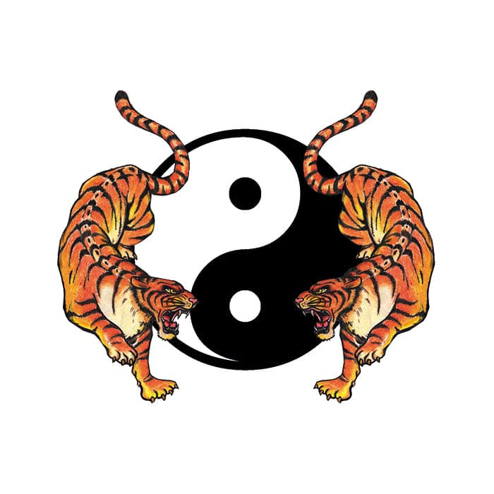 Traditional Yin Yang Temporary Tattoo – Temporary Tattoos