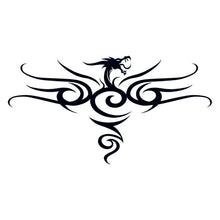 Tribal Black Dragon Back Temporary Tattoo 3.5 in x 2.5 in