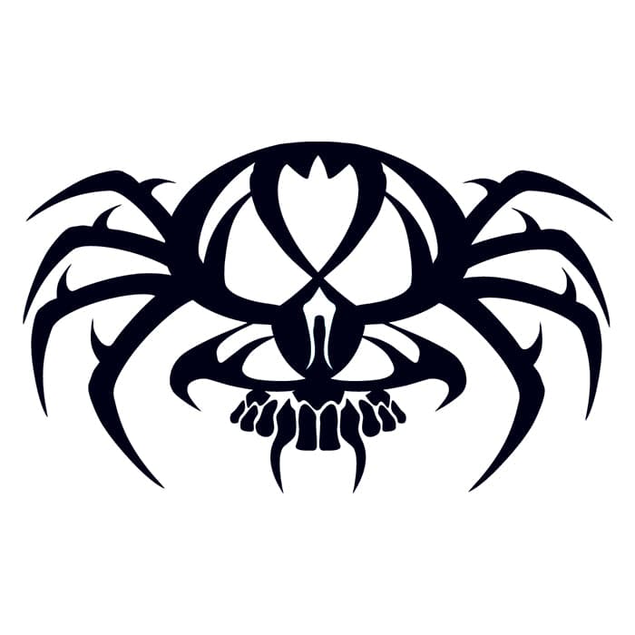 Tribal spider tattoo designs Silhouette Vector, Clipart Images, Pictures