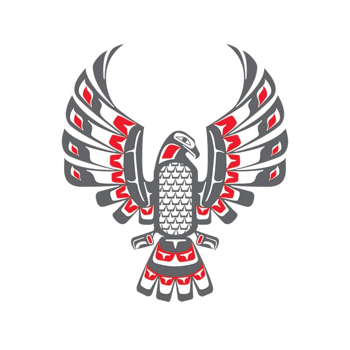 Haida Eagle Temporary Tattoo 3.5 in x 2.5 in