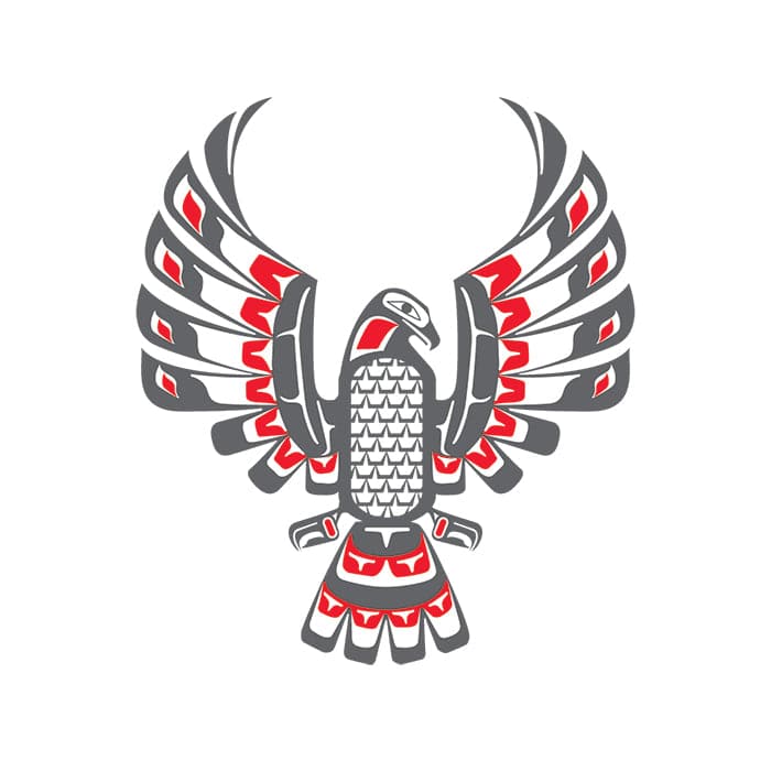 Haida Eagle Temporary Tattoo 3.5 in x 2.5 in