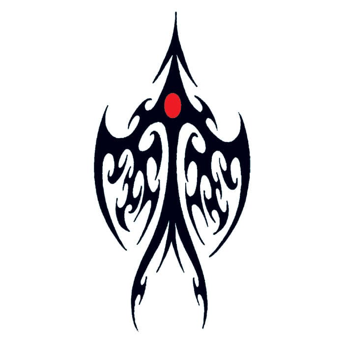 Tribal Arrow Design Temporary Tattoo 3.5 in x 2.5 in