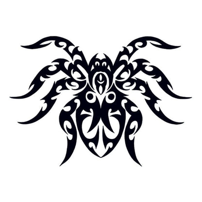 Tribal Spider Temporary Tattoo 3.5 in x 2.5 in