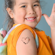Floral Paw Heart Temporary Tattoo 2 in x 2 in