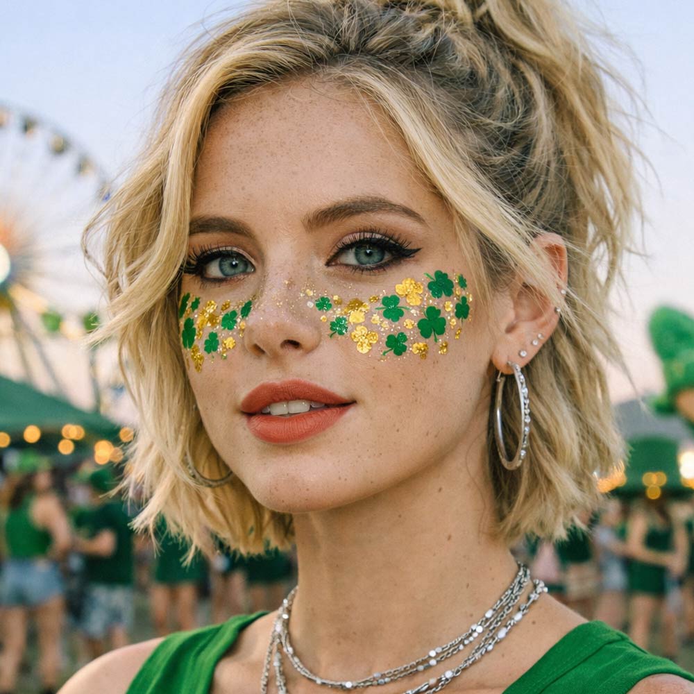 St Patrick's Day Freckle Tattoos